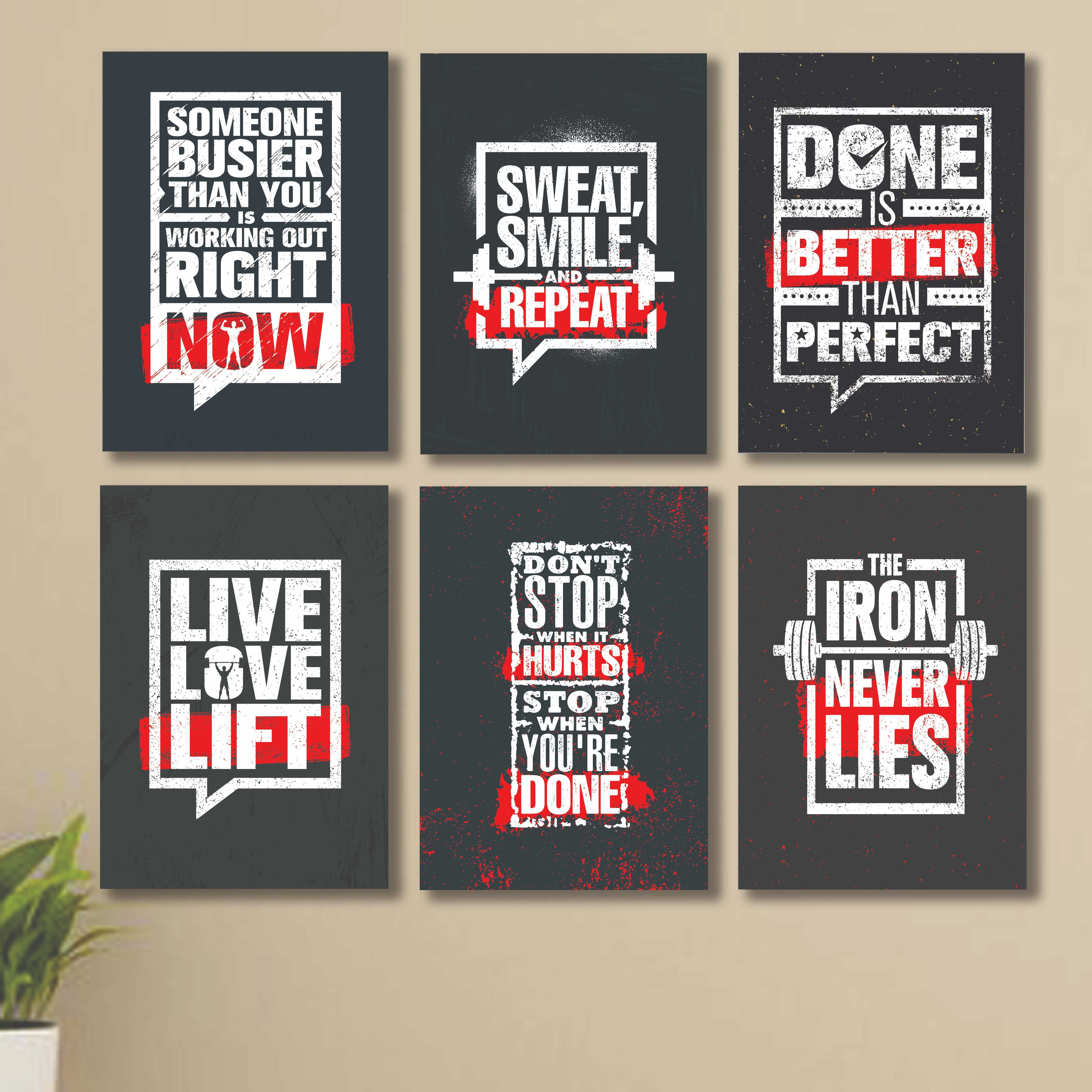 Set of 6 Wall Art Wooden Phototile Frames for Wall Decor buy online in Pakistan
