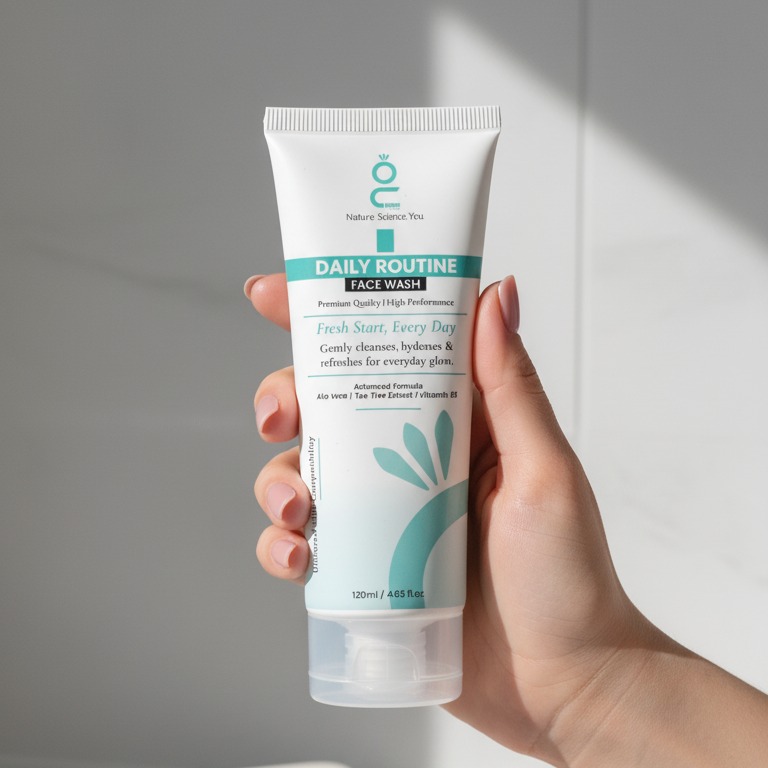 Daily Routine Face Wash gently cleanses, hydrates, and refreshes the skin with a natural blend (120ml) buy online in Pakistan