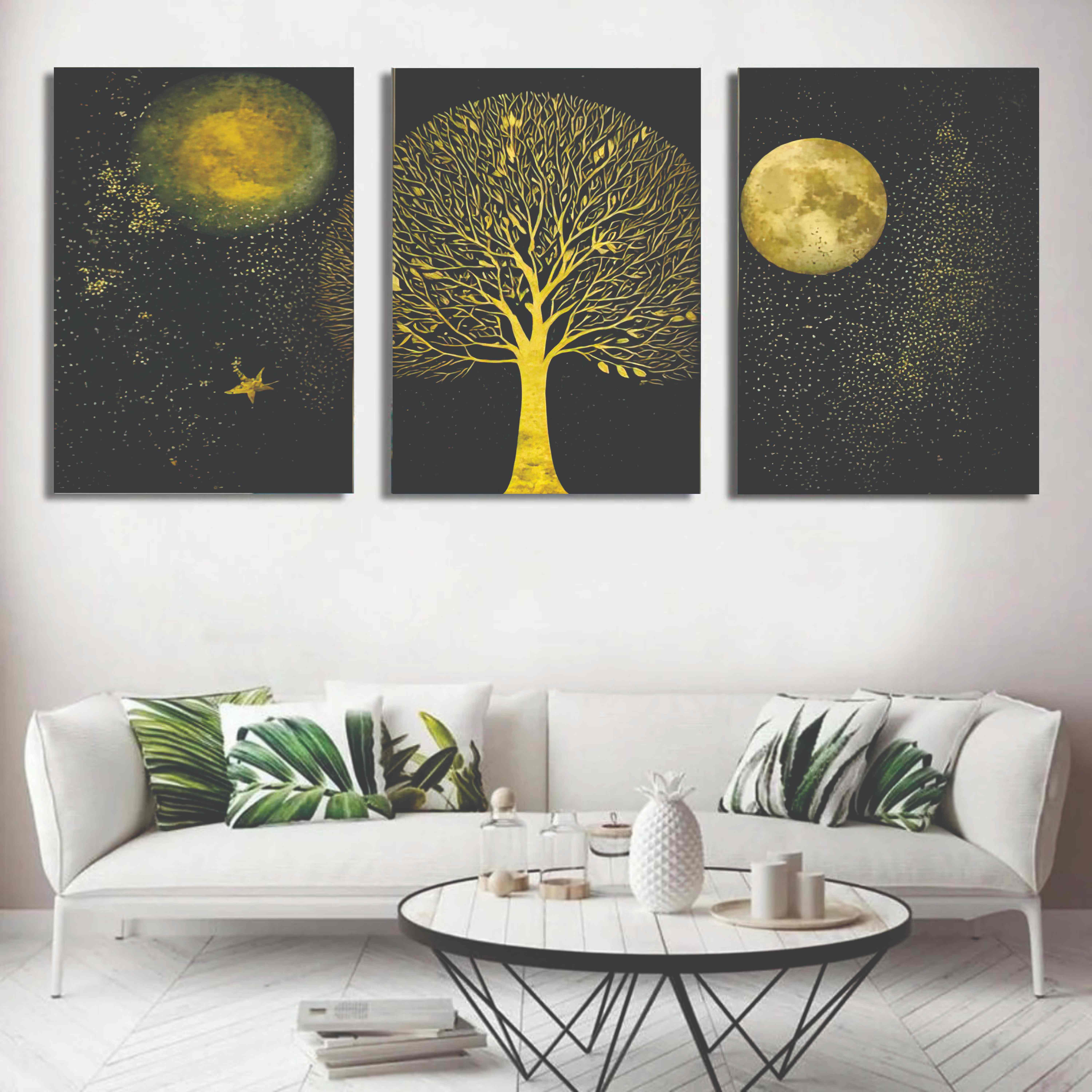 Set of 3 Wall Art Wooden Phototile Frames for Wall Decor buy online in Pakistan