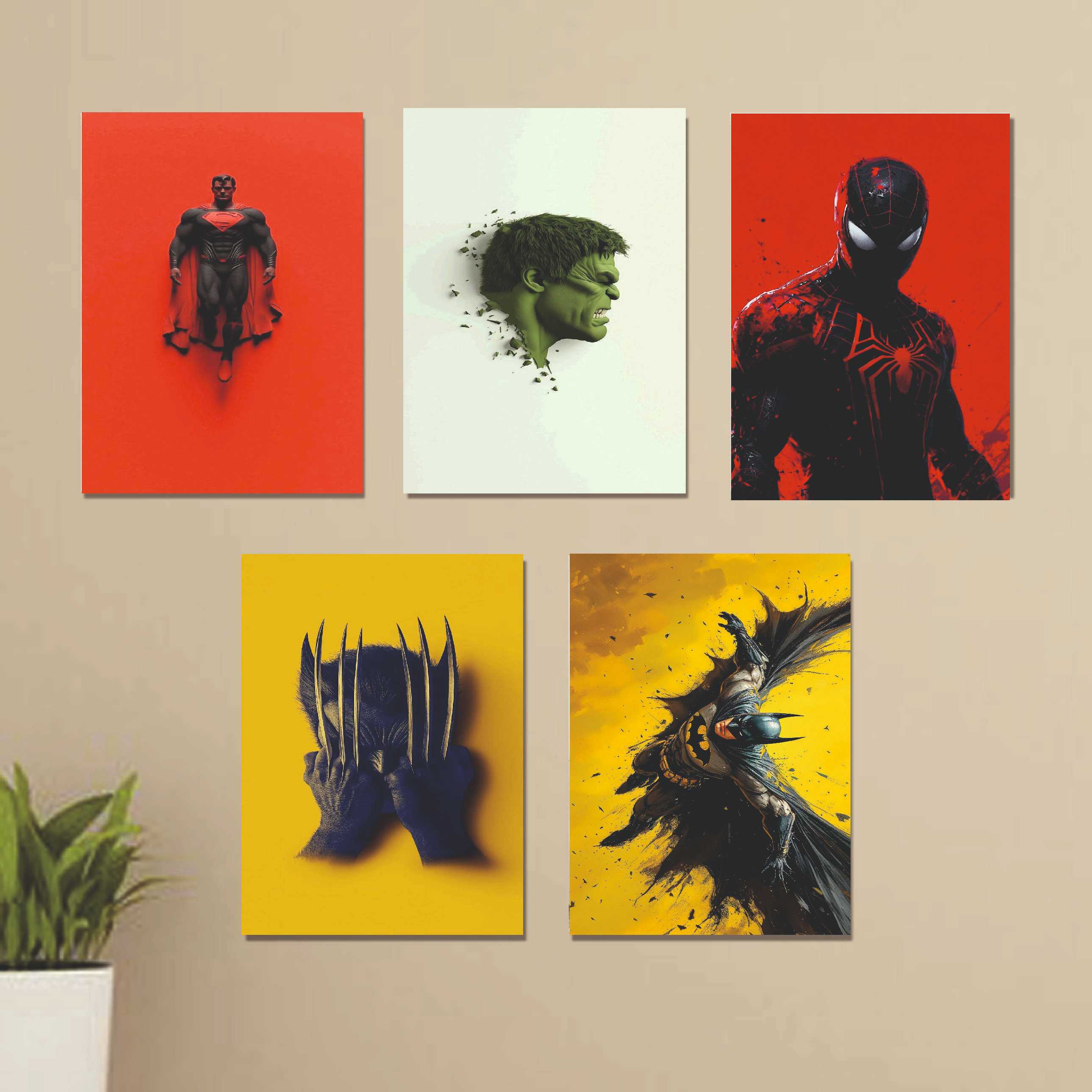 Set Of 5 AVENGER ROOM WALL PHOTOTYPE FRAM buy online in Pakistan
