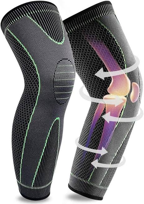 1 Piece Adjustable Compression Knee Support Brace | Breathable Elastic Knee Pad With Strap For Pain Relief, Sports Prote...
