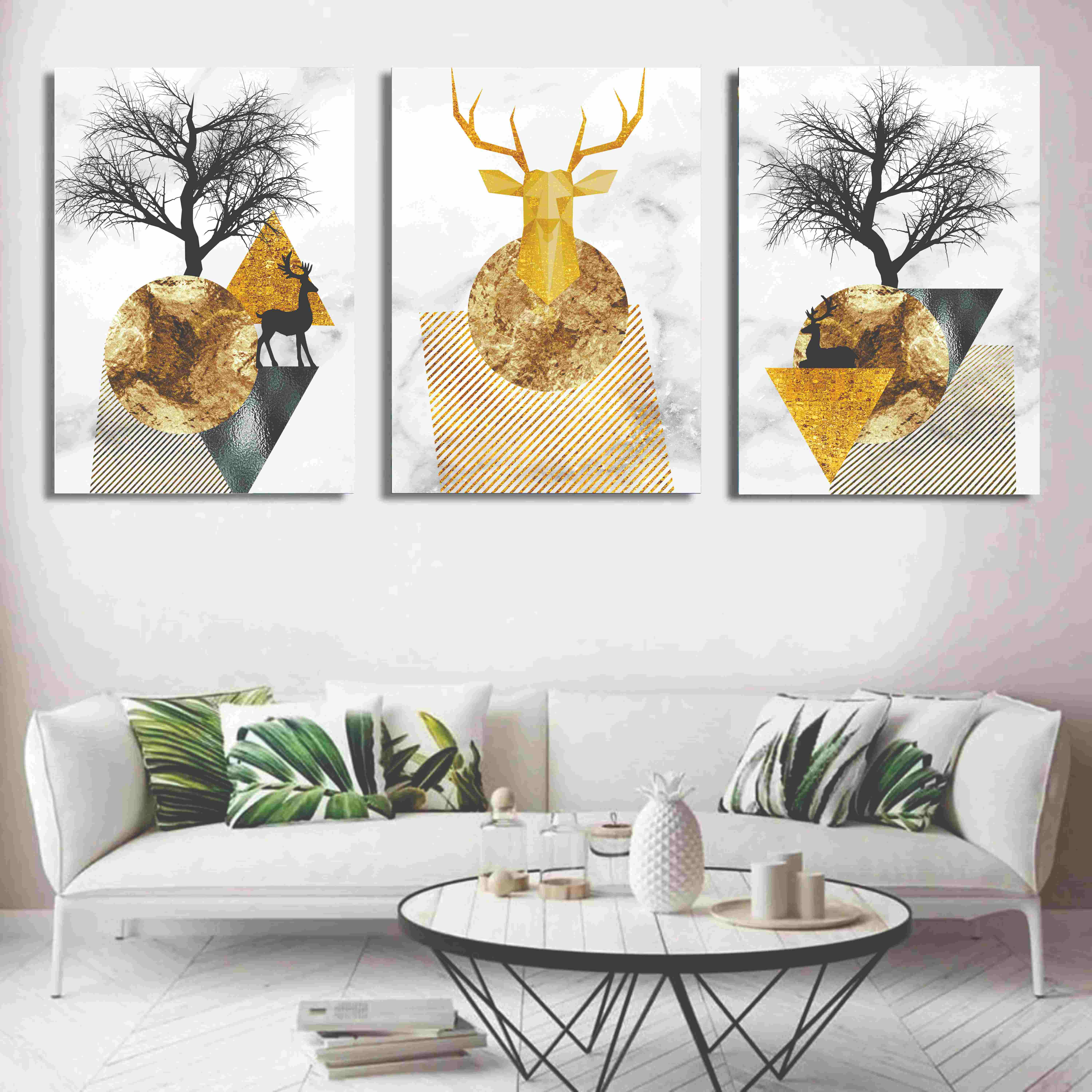 Set of 3 Wall Art Wooden Phototile Frames for Wall Decor buy online in Pakistan