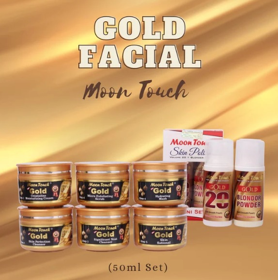 Gold Facial Set 50ml With Mini Polisher + Free Sponge buy online in Pakistan