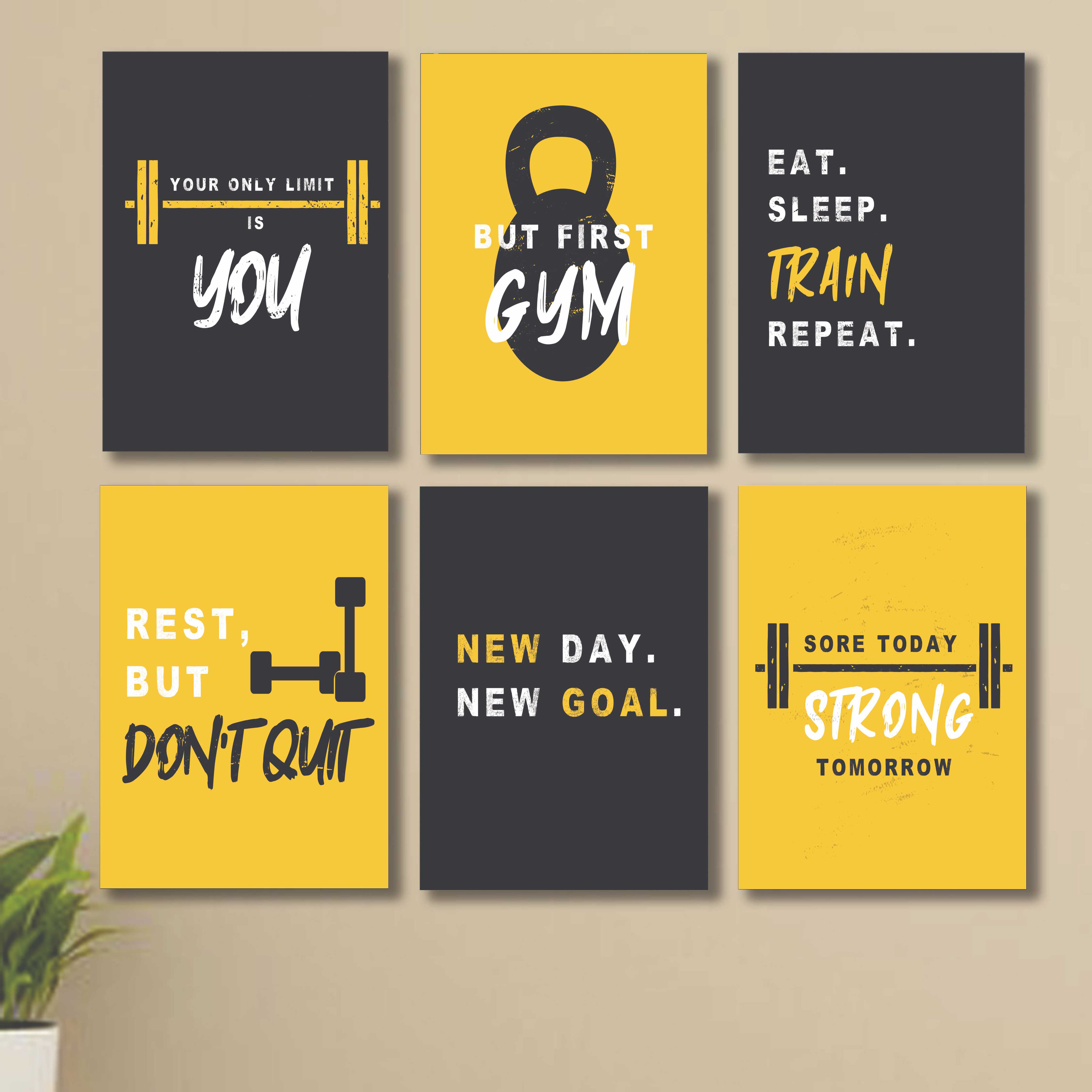 Set of 6 Wall Art Wooden Phototile Frames for Wall Decor buy online in Pakistan