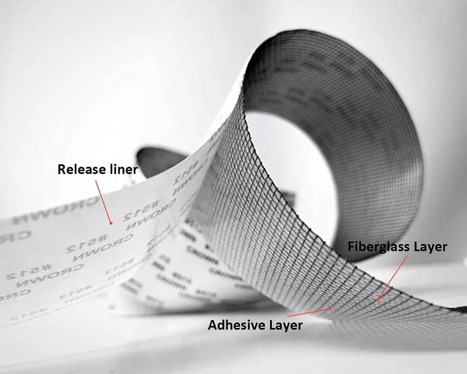 Mesh Roll Tape Window Screen Repair Patch – Strong Self-Adhesive Fiberglass Mesh, Easy DIY Screen Repair Tape For Windows & Doors thumbnail 4