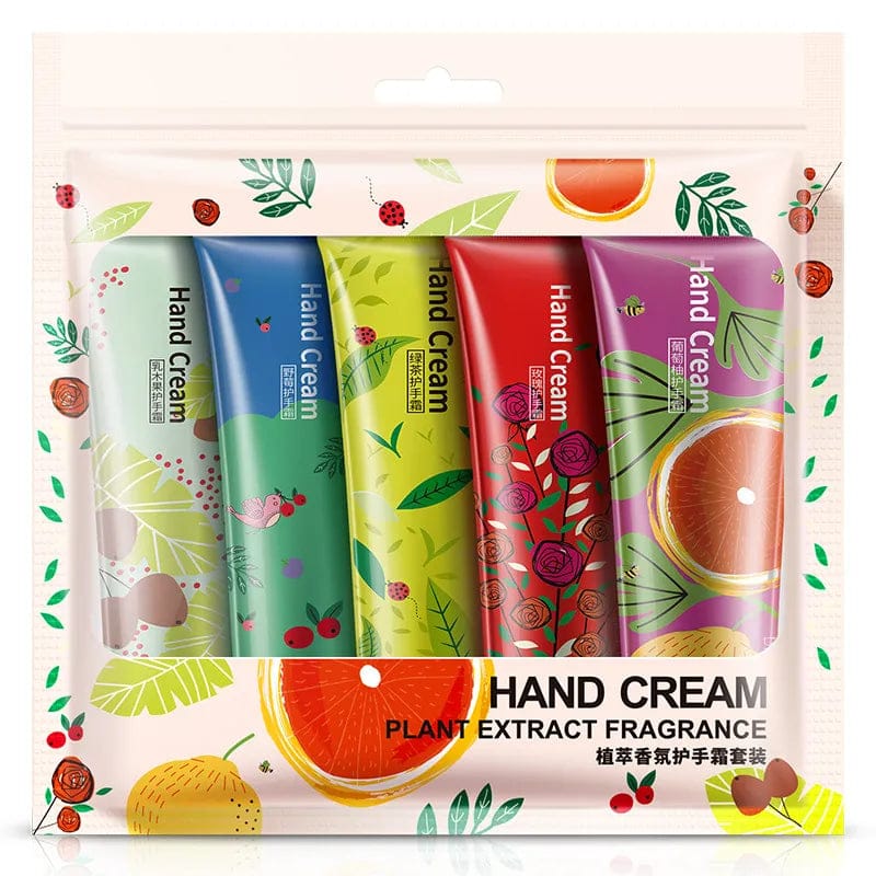 5pcs Plant & Fruit Fragrance Hand Cream Set – Moisturizing, Nourishing & Anti-Chap Hand Care for Soft, Smooth Skin view 5