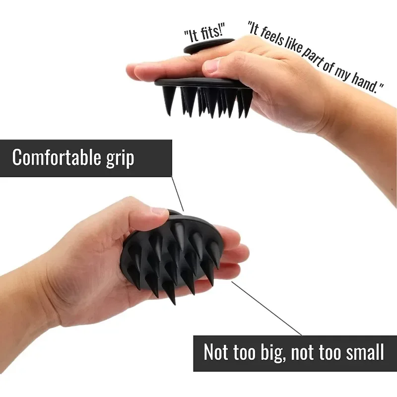 Head Cleansing & Scalp Massage Brush – Soft Bristles for Wet & Dry Use (Black color) buy online in Pakistan