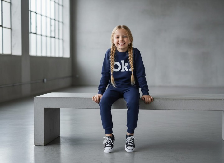 OK Printed Sweatshirt & Pajama Trouser Tracksuit for Kids | Winter Warm Fleece Clothing Set Outfit for Boys & Girls - Buy Online in Pakistan at Zenbu Store