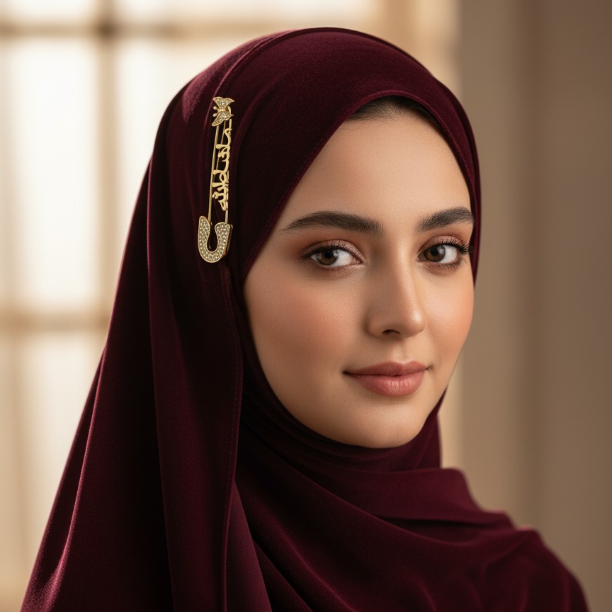 Islamic Safety Pin – Elegant And Durable Accessory With Traditional Design For Daily Wear And Spiritual Significance buy online in Pakistan