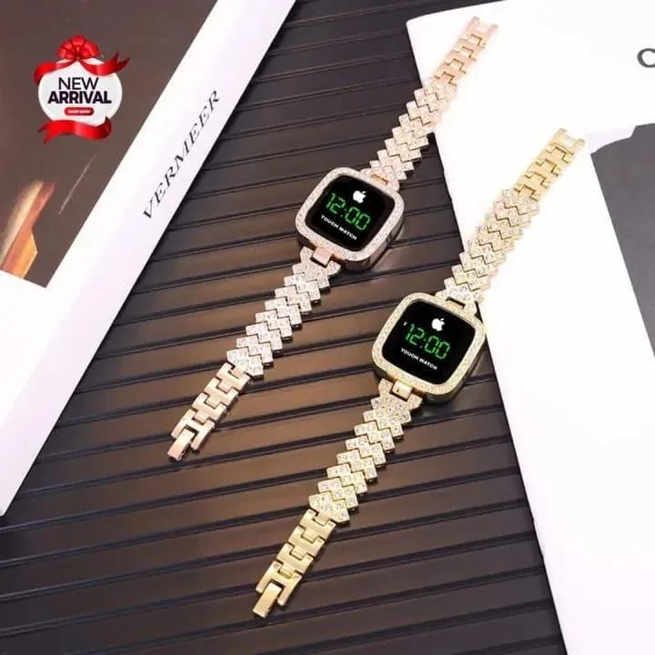 Chic Women’s Digital Display Watch with Elegant Bracelet Strap | Stylish Fashion Wristwatch for Daily Wear, Parties & Casual Outfits – 1 Pc view 2