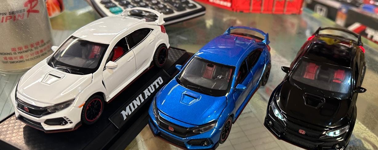 Honda Civic Type-R Racer Die-Cast Model Car | 6-Inch Alloy Toy Car with Sensor Touch (Random Color) view 5