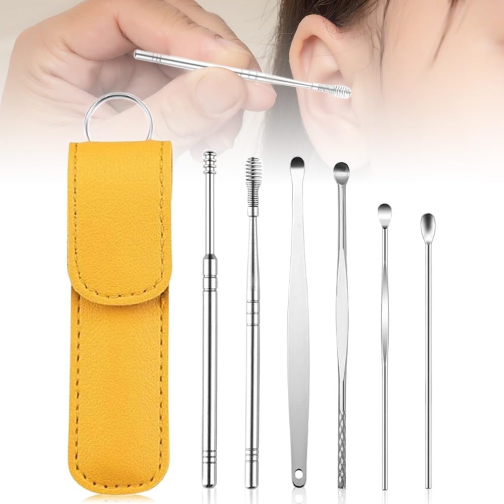 Ear Cleaner,The Most Professional Ear Cleaning Master Ear Cleaning Kit,Ear Cleaner Earwax Removal Tools with Pu Leather Case buy online in Pakistan
