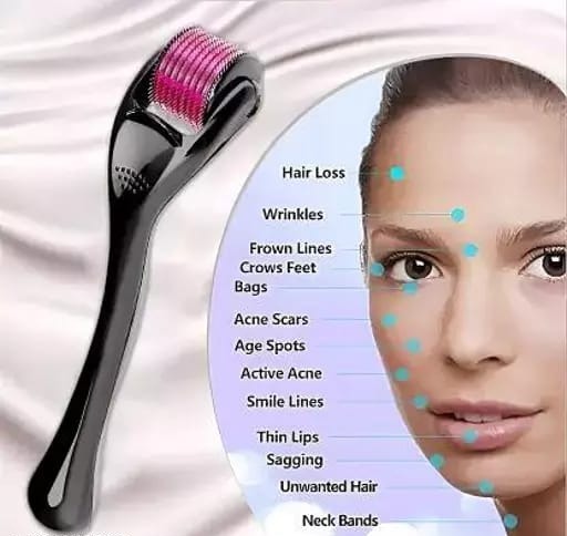 Derma Roller 0.5mm Micro Needle for Skin Care, Hair Growth, Acne Scars & Anti-Aging view 5