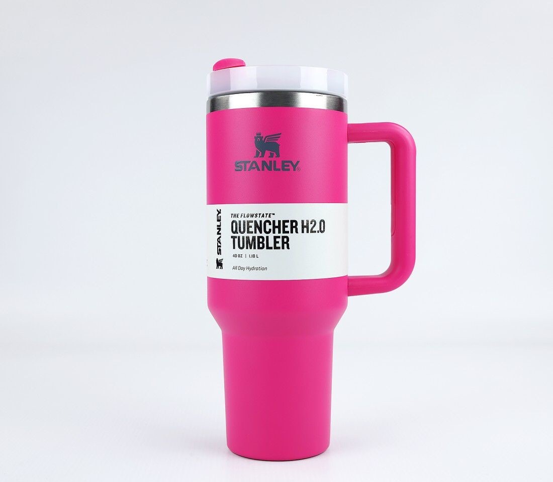 Stanley 40 Oz (1200ML) Stainless Steel Vacuum Insulated Tumbler with Straw – Leak-Proof Quencher Cup for Hot & Cold...