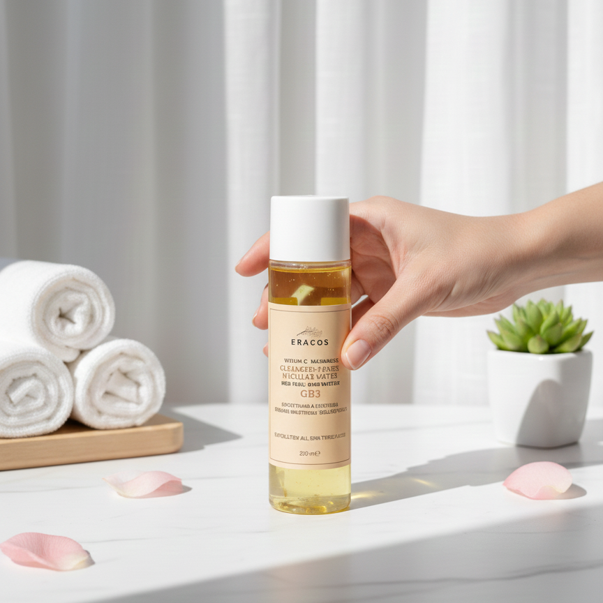 Eracos GB3 Cleanser Toner Micellar Water Gentle Formula Removes Makeup Clears Impurities Refreshes Skin Provides Smooth And Healthy Look For Daily Use - 200ml buy online in Pakistan