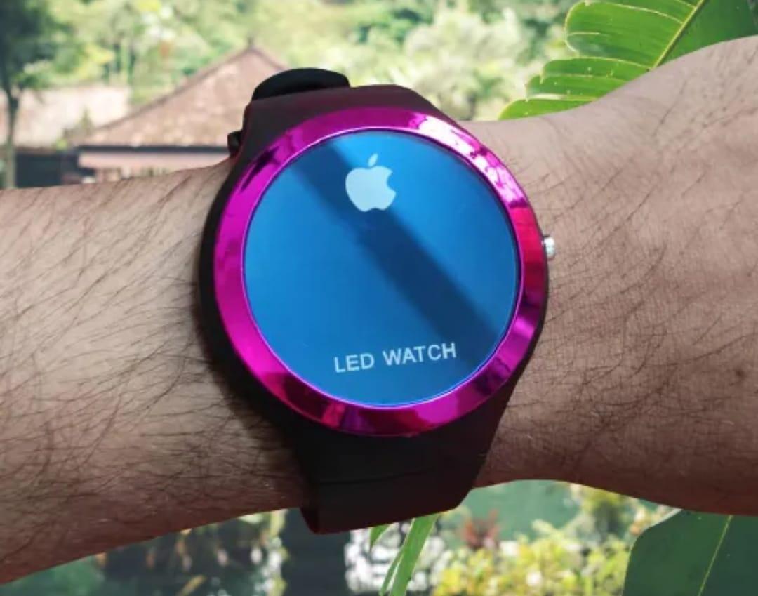 Digital Round Stylish And Fashionable Wrist Smart Watch LED Band For Kids Date And Time Dial (Random Color) view 3
