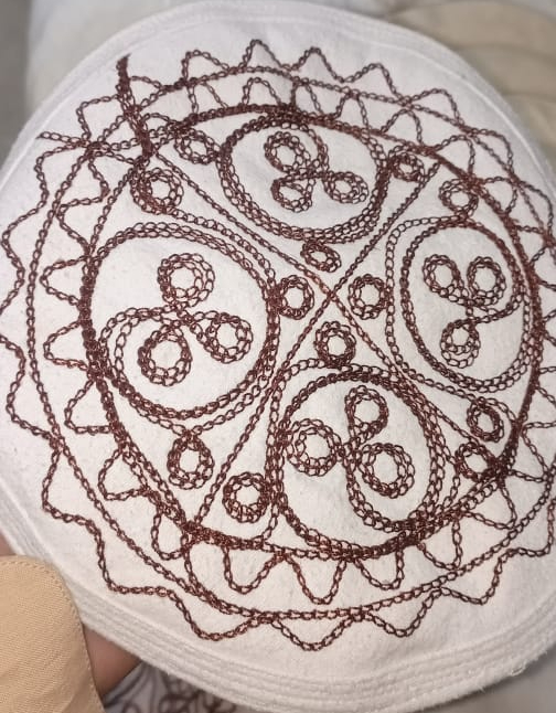 Embroidered Peshawari Cap Classic Heritage Elegant Craftsmanship Comfortable Fit Durable Fabric Perfect Choice For Cultural Gatherings (Random Color) view 3