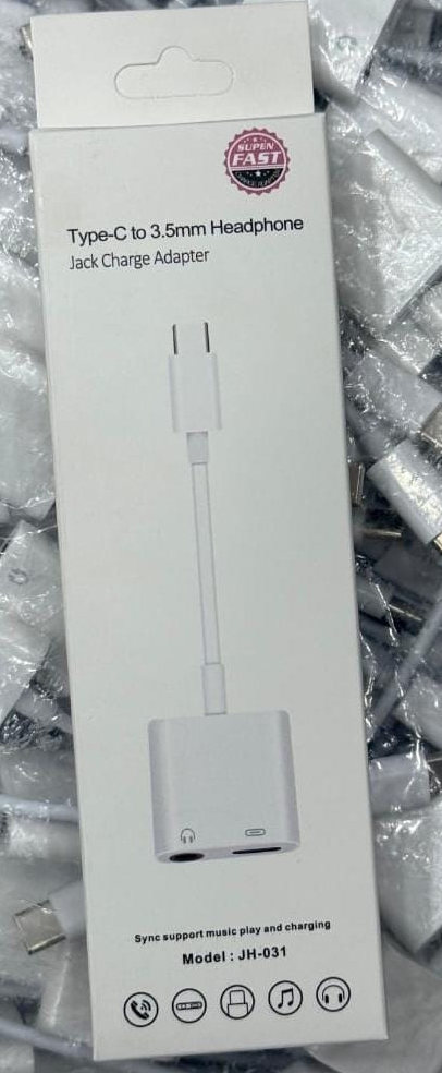 SUPEN FAST Type C To 3.5mm Headphone Jack Charge Adapter Durable Quality Easy Connectivity (Random Color) view 5