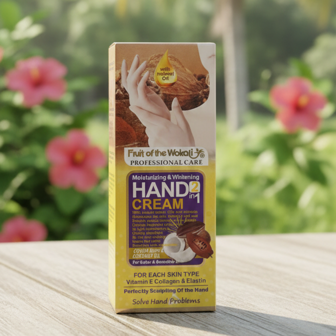 Fruit of the Wokali Smooth Moisturizing Hand Cream 130 ML – With Cocoa Butter & Coconut Oil for Soft Hands buy online in Pakistan