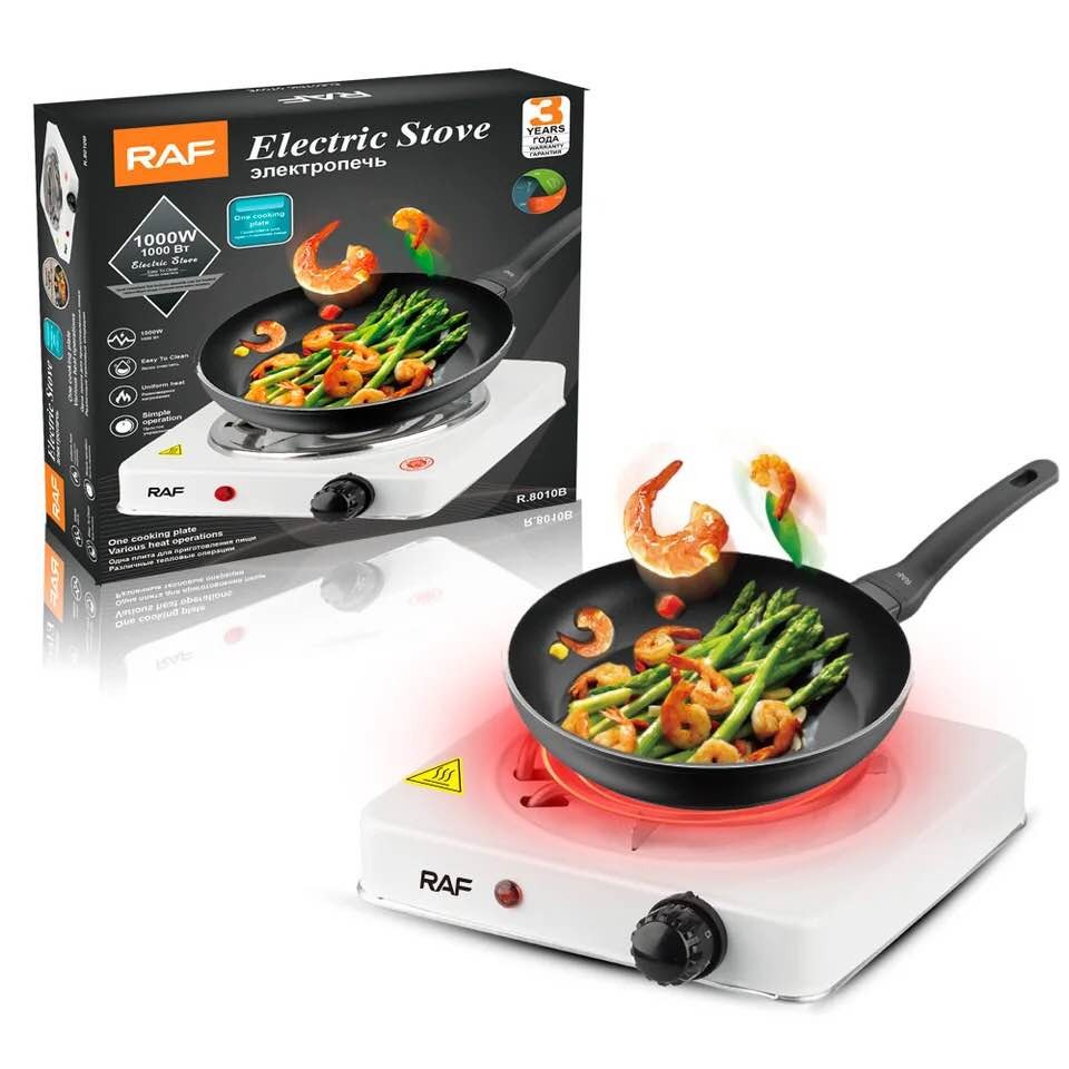 RAF Electric Stove | 1000W Hot Plate | Heats in 2 Mins | Automatic & Easy to Clean view 2