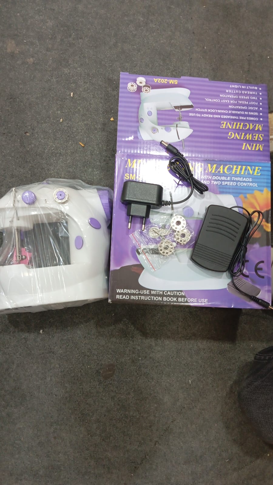 Portable Mini Dual-Speed Electric Sewing Machine with Foot Pedal & Accessory Kit view 5