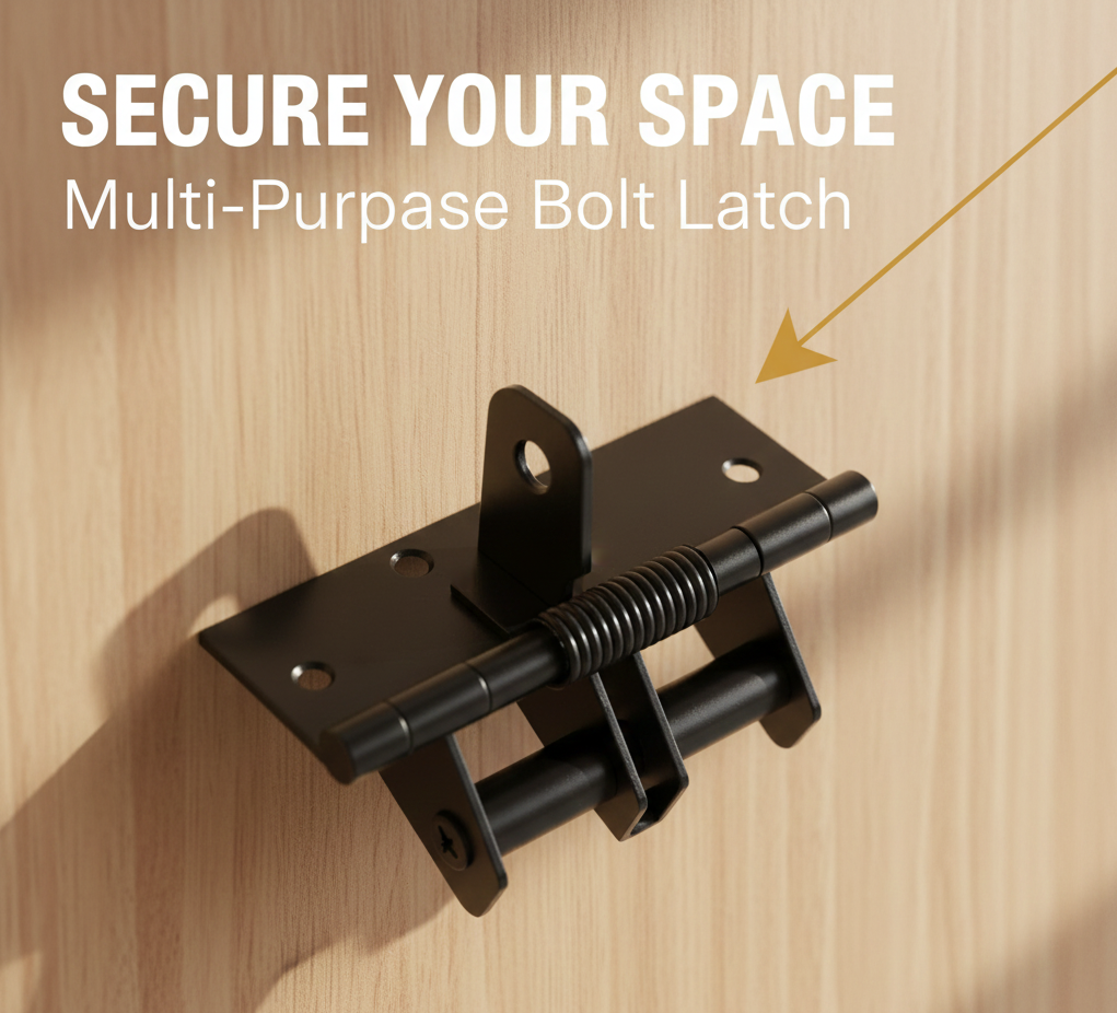 Heavy-Duty Adjustable Self-Closing Door Hinge – Automatic Spring-Loaded Door Closer for Cabinets, Screens, and Interior Doors ( random colour ) view 2