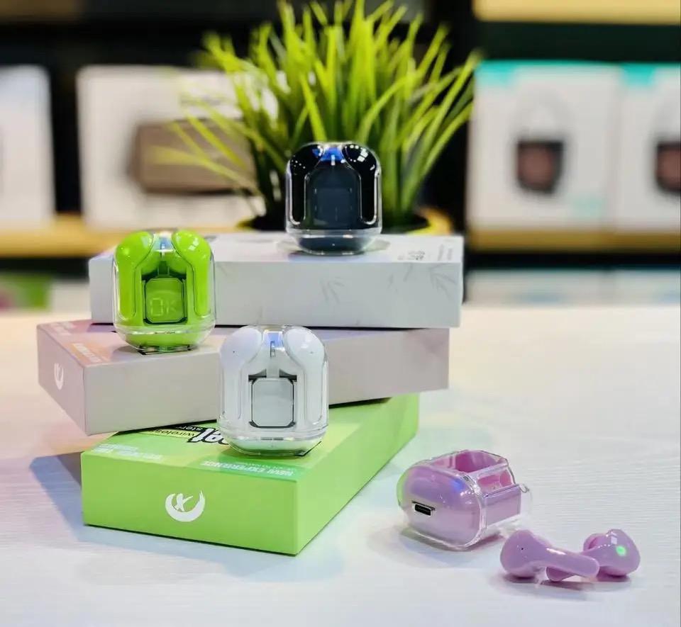 Air 31 Earbuds Wireless Earbuds With Crystal Transparent Case Type C Charging And Bluetooth 5.3 Providing Durable Quality - Random Color view 5
