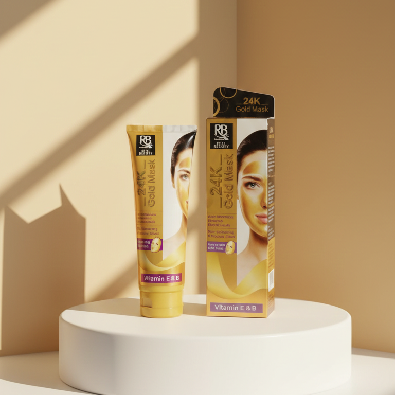 RB Cosmetics Real Beauty 24K Gold Mask | Hydrating & Brightening | Luxury Skincare Treatment | Original buy online in Pakistan