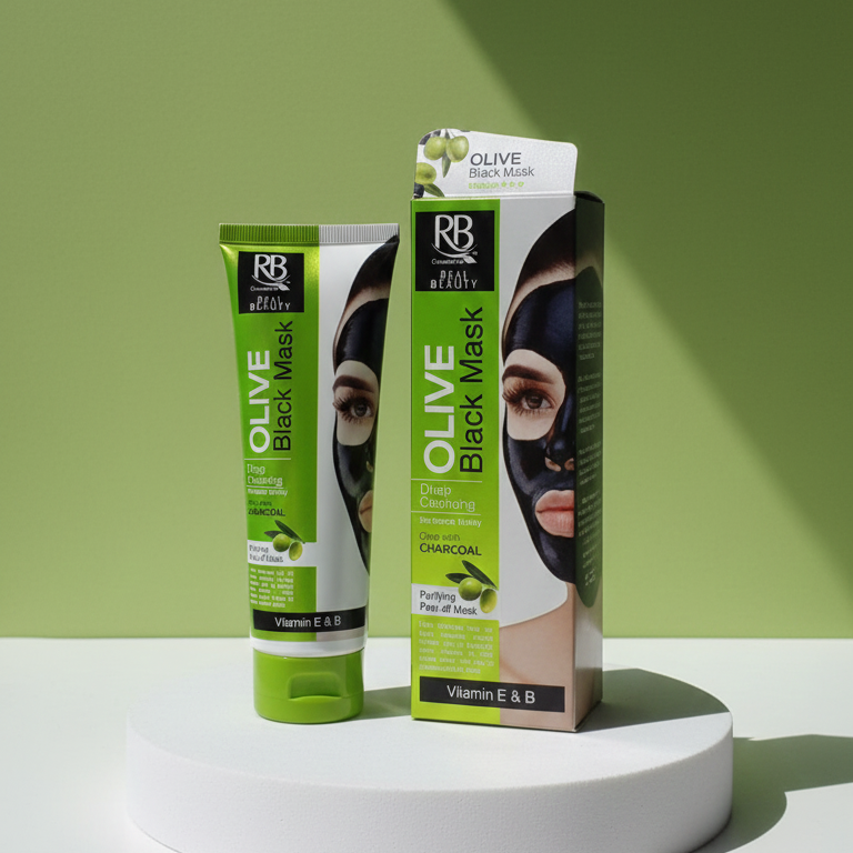 RB Cosmetics Real Beauty Olive & Charcoal Black Peel‑Off Mask | Deep Cleansing & Purifying Care | Original buy online in Pakistan