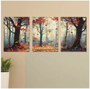 Set of 3 Wooden Wall Art Photo Tile Frames (8×11 Inches) – Spiritual Wall Décor for Home & Office buy online in Pakistan