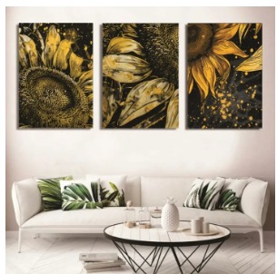 Set of 3 Wooden Wall Art Photo Tile Frames (8×11 Inches) – Spiritual Wall Décor buy online in Pakistan