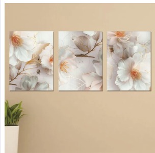 Set of 3 Wooden Wall Art Photo Tile Frames (8×11 Inches) – Spiritual Wall Décor buy online in Pakistan
