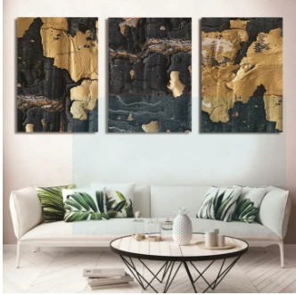 Set of 3 Wall Art Wooden Phototile Frames for Wall Decor buy online in Pakistan