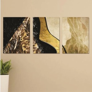 Set of 3 Wooden Photo Tile Wall Art Frames (8×11 Inches) – Premium MDF Spiritual Wall Décor with Easy Stick Back buy online in Pakistan