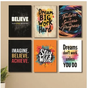 Set of 6 Wooden Wall Art Phototile Frames Premium Decor for Elegant Home Interiors buy online in Pakistan