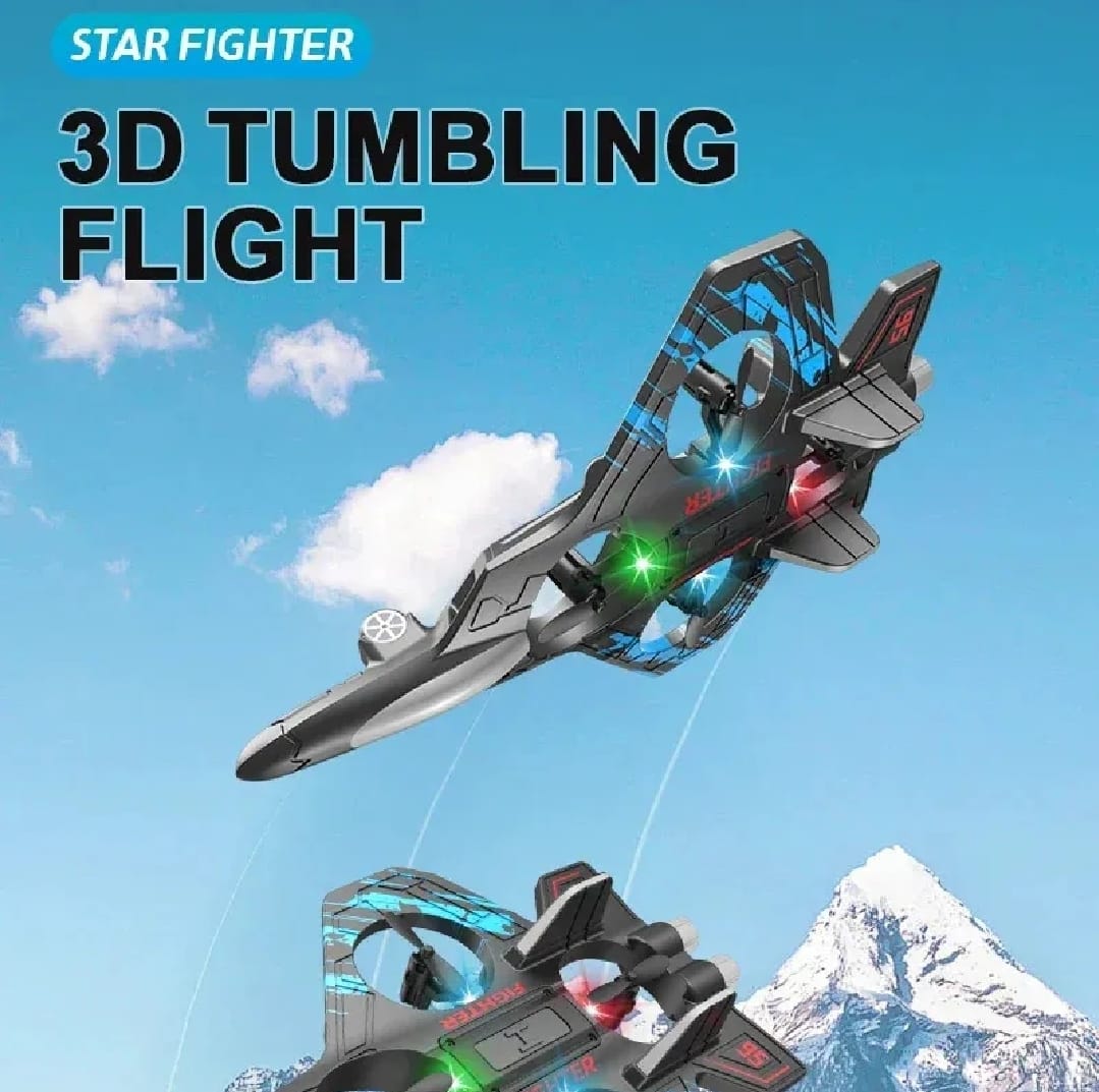 Premium RC Fighter Jet Plane 24G Remote Control Foam Airplane Toy High Speed Glider Stunt Aircraft for Kids Adults thumbnail 3