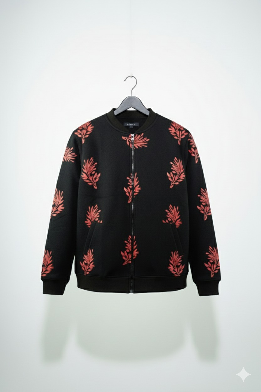 Classic Winter Jacket For Men- Zipper Style, Stay Warm And Stylish- Comfortable Fleece Material buy online in Pakistan