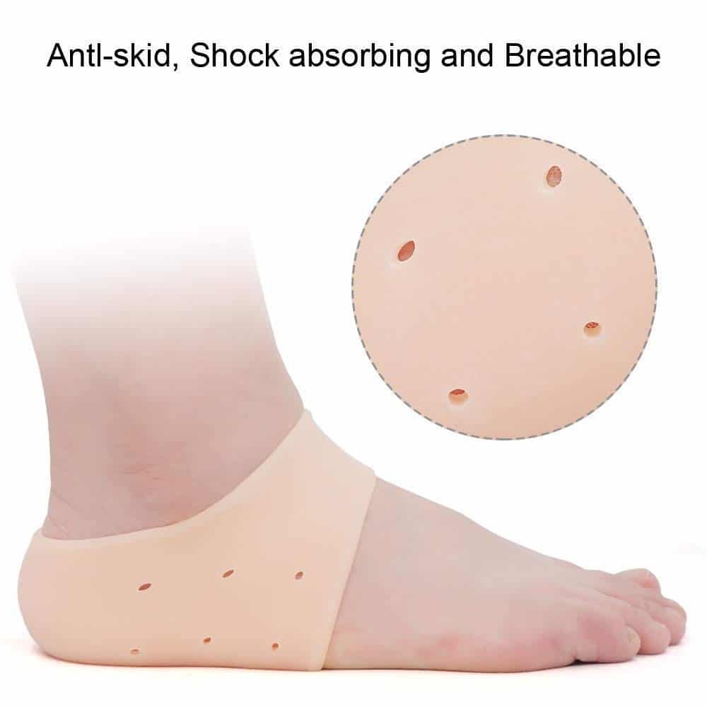 Silicone Gel Heel Pad Socks | Pain Relief & Anti‑Crack | 1 Pair Heel Guards & Protectors for Women thumbnail 5