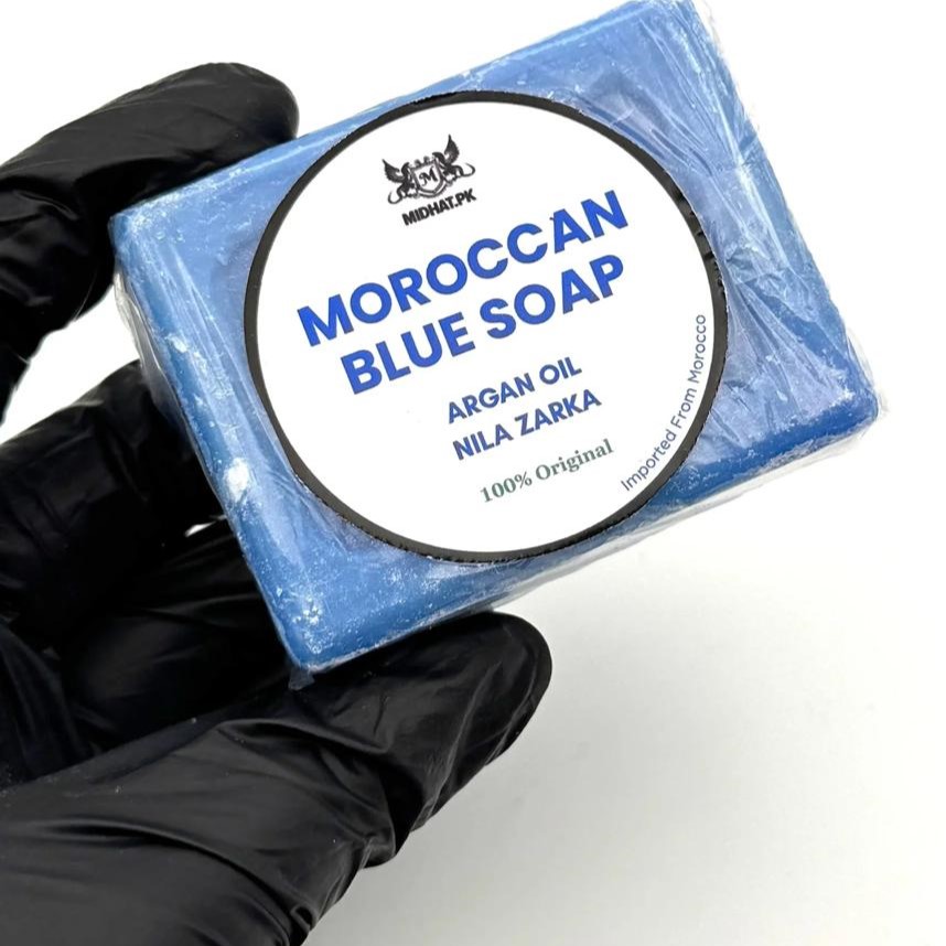Midhat Apparel Moroccan Blue Soap With Premium Quality Gentle Cleansing And Refreshing Experience For Daily Use buy online in Pakistan