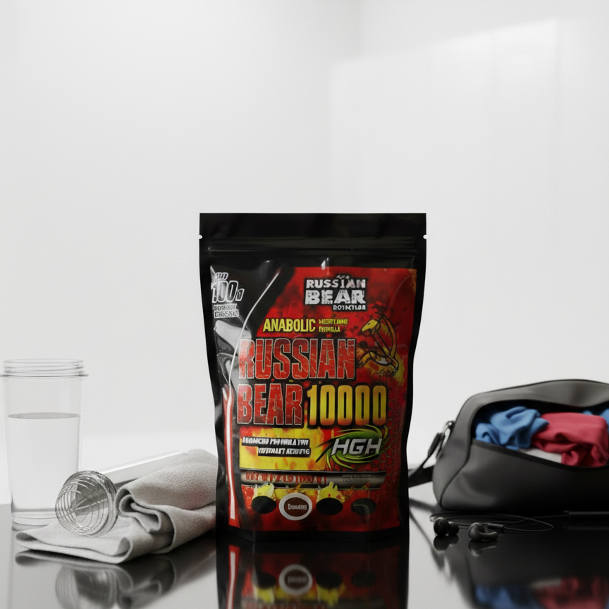 Russian Bear 10000 – Chocolate Anabolic Weight Gain Formula | High-Calorie Mass Gainer for Extreme Muscle - 2lbs Growth...