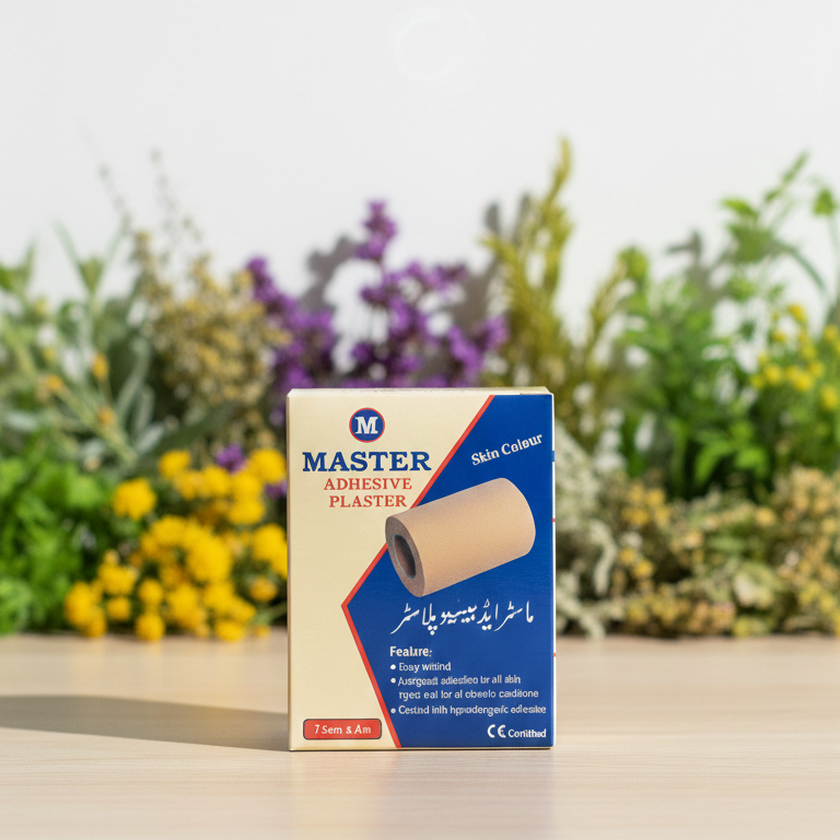 Master 3-Inch Adhesive Plaster – Strong, Breathable & Skin-Friendly Medical Tape for Wound Protection, Bandage Fixing &...