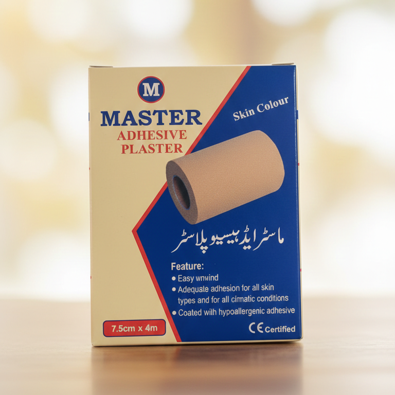 Master 3-Inch Adhesive Plaster – Strong, Breathable & Skin-Friendly Medical Tape for Wound Protection, Bandage Fixing &...