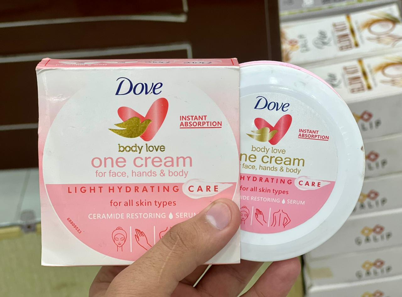 Dove Body Love One Cream – All-in-One Moisturizer for Face, Hands & Body | Deep Hydration, Soft Skin & Nourishing Daily Care ( 250 )gram buy online in Pakistan