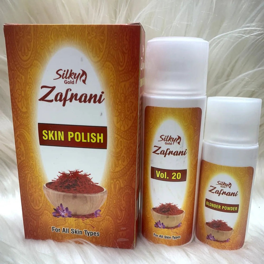 Pack of 2 Silky Zafrani Skin Polisher 120ml + Activator 60g | Exfoliating & Radiance Boosting view 4