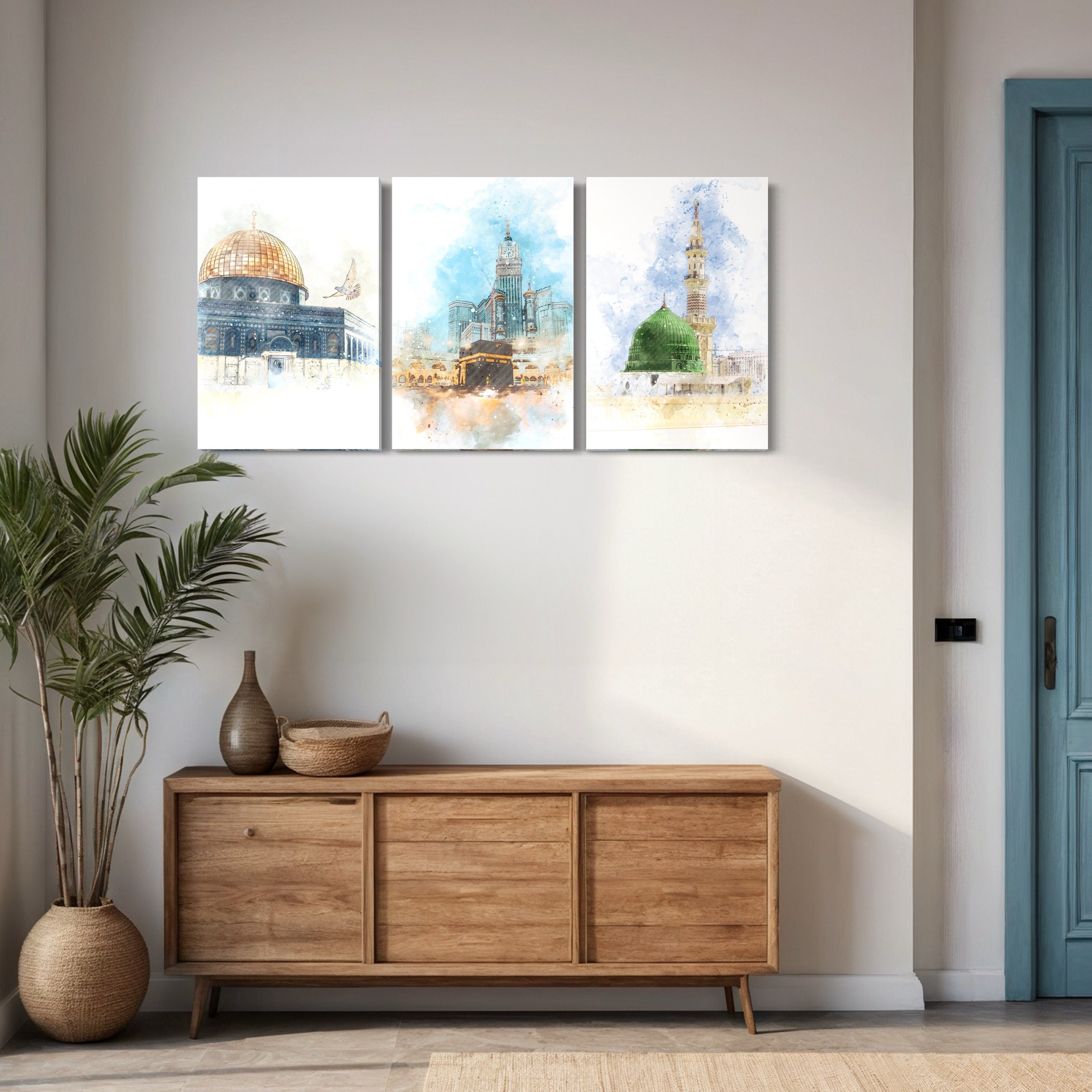 3 Pieces Modern Islamic Decorative Wall Arts Muslimgift MA-62 buy online in Pakistan