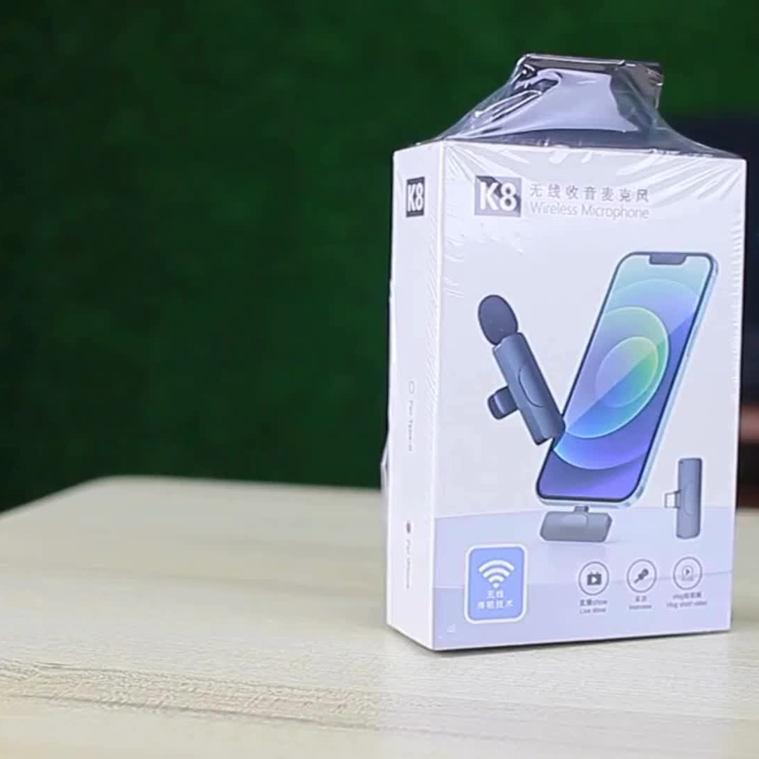 K8 Single Wireless Lavalier Microphone System | Plug-and-Play Clip-On Mic for Mobile Phones thumbnail 4