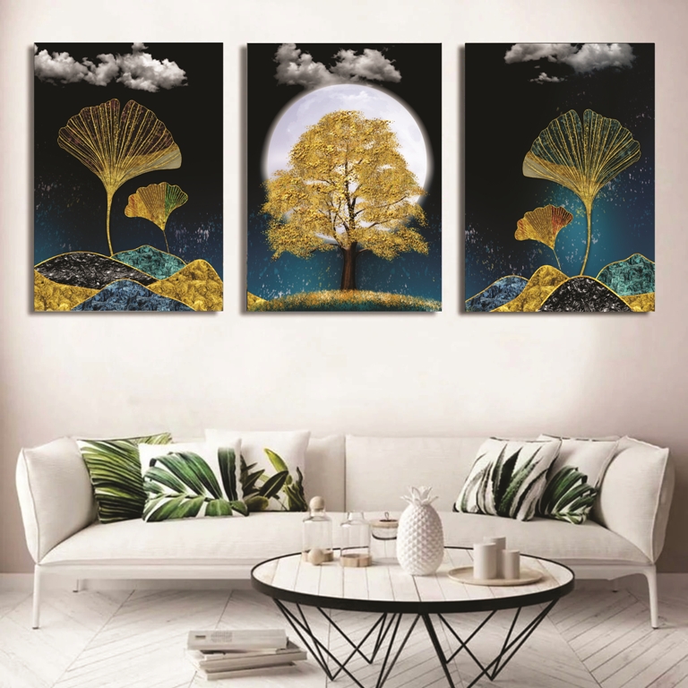 Set of 3 Wall Art Wooden Phototile Frames for Wall Decor buy online in Pakistan