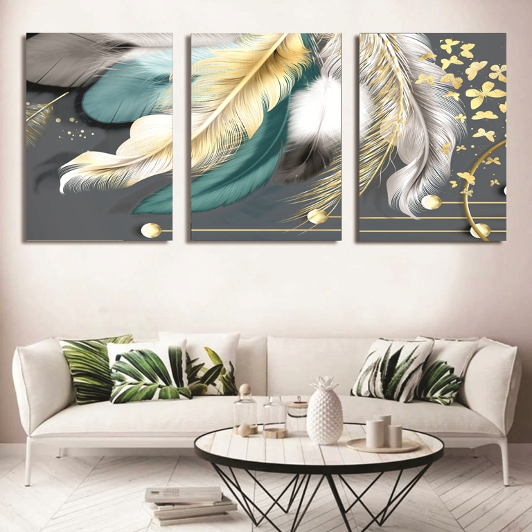 Set of 3 Wall Art Wooden Phototile Frames for Wall Decor buy online in Pakistan