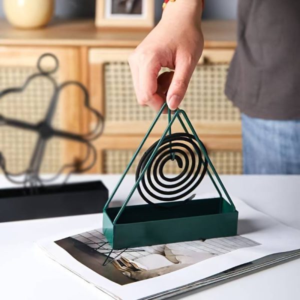 Heavy Premium Quality Powder Coated Mosquito Coil Holder Durable Stylish Safe And Long Lasting (Random Color)