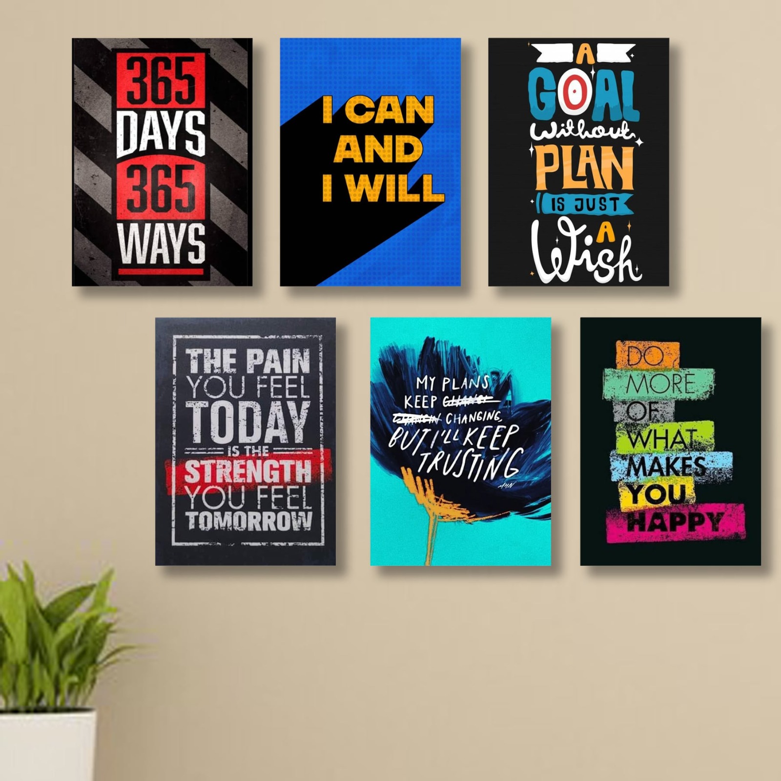 6 Pc Wall Decor Cardboard Phototiles With Double Tape For Back Sticking buy online in Pakistan